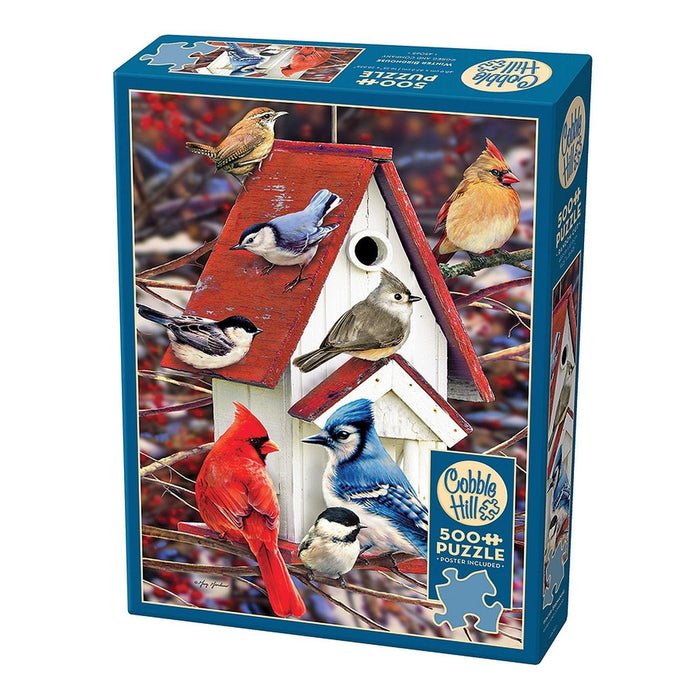 Cobble Hill - Winter Birdhouse (1000-Piece Puzzle) - Limolin 