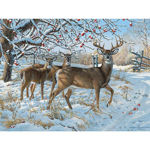 Cobble Hill - Winter Deer (500-Piece Puzzle) - Limolin 