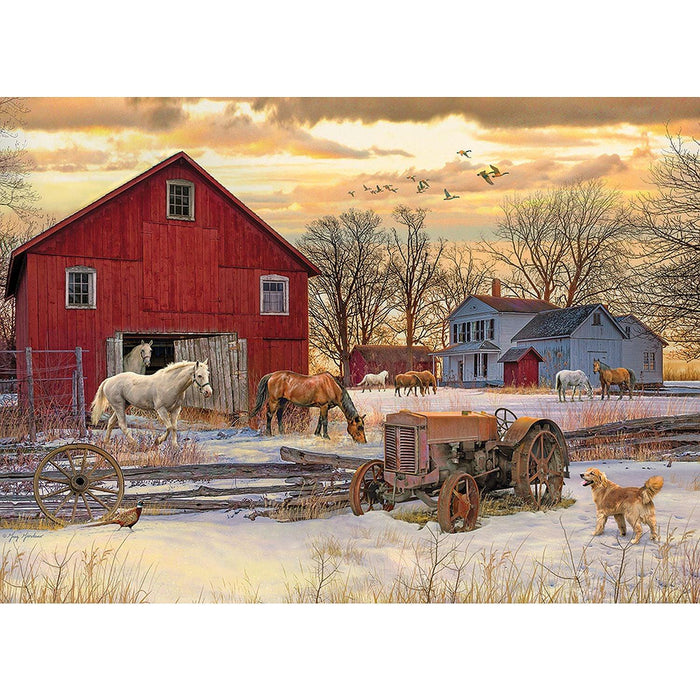 Cobble Hill - Winter On The Farm (1000-Piece Puzzle) - Limolin 