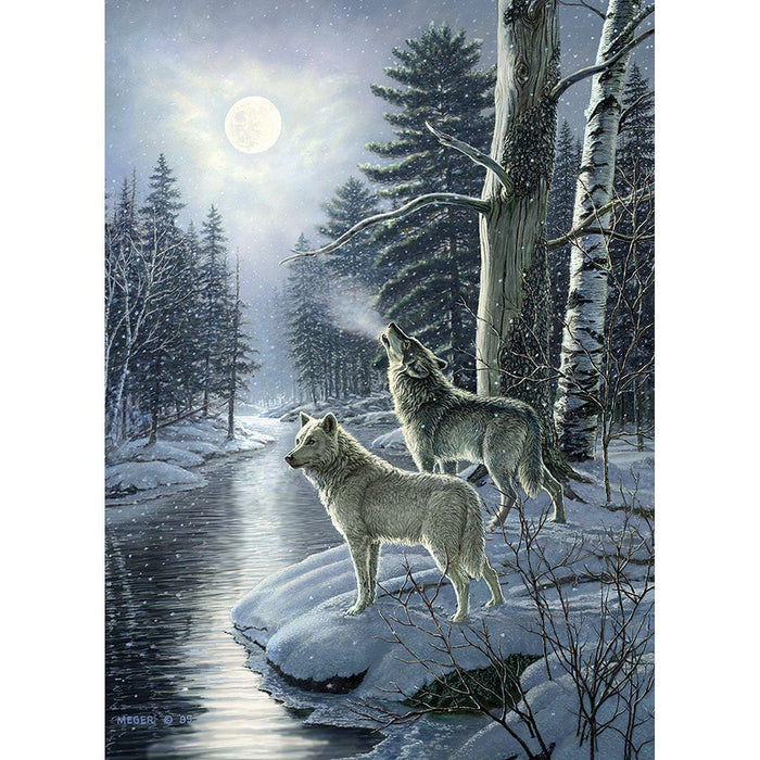 Cobble Hill - Wolves By Moonlight (1000-Piece Puzzle) - Limolin 