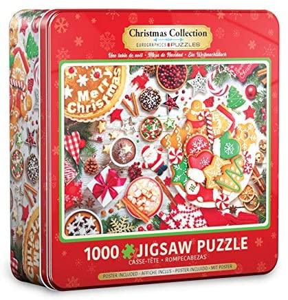 Eurographics - Christmas Table - Tin (1000-Piece Puzzle) - Limolin 