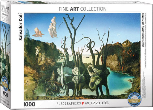 Eurographics - Swans Reflection Elephants By Salvador Dali (1000-Piece Puzzle) - Limolin 