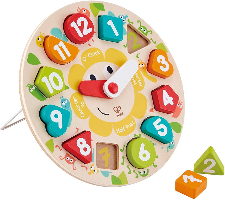 Hape - Chunky Clock Puzzle - Limolin 