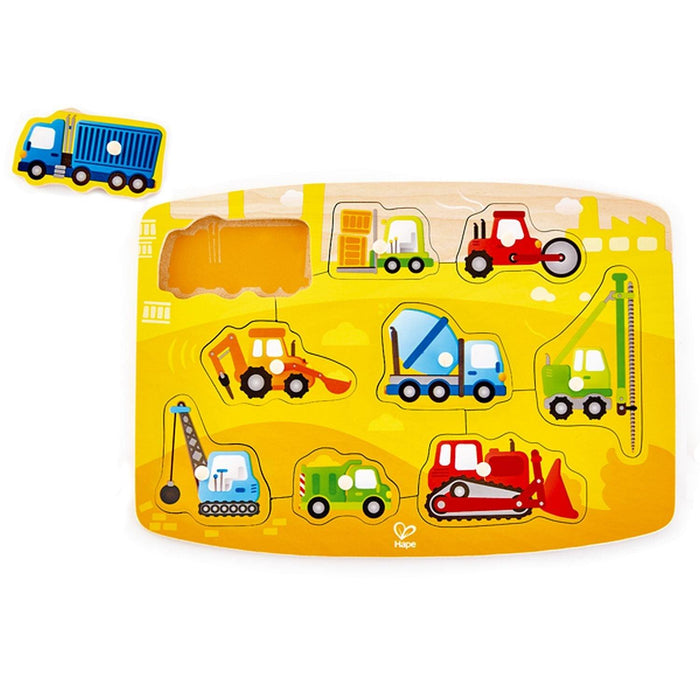 Hape - Construction Peg Puzzle - Limolin 