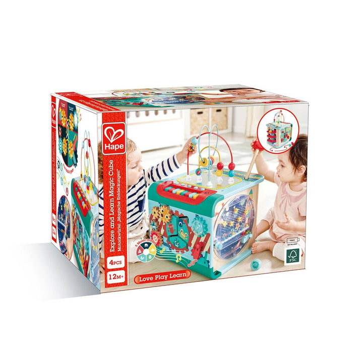 Hape - Explore & Learn Magic Activty Cube - Limolin 