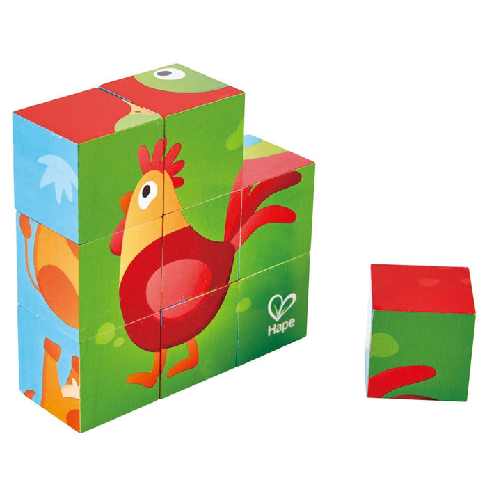 Hape - Farm Animal Block Puzzle - Limolin 