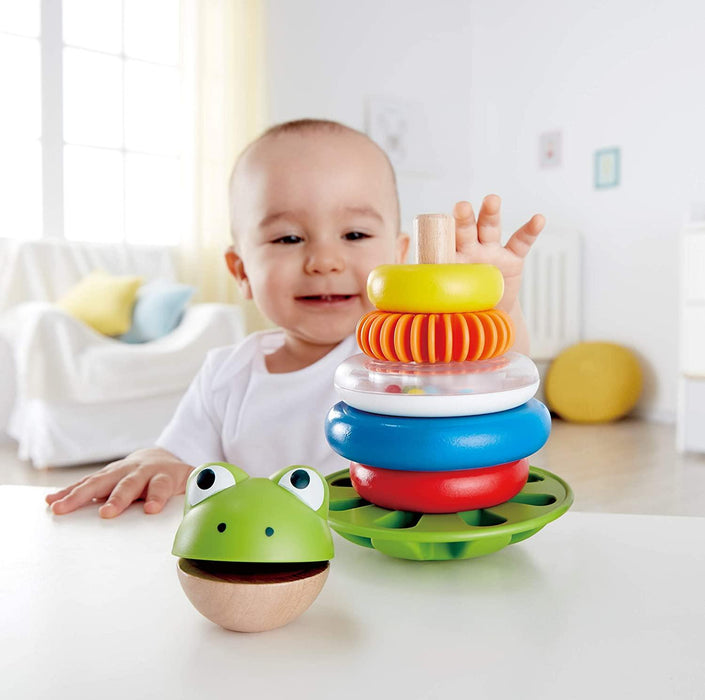 Hape - Mr. Frog Stacking Rings - Limolin 