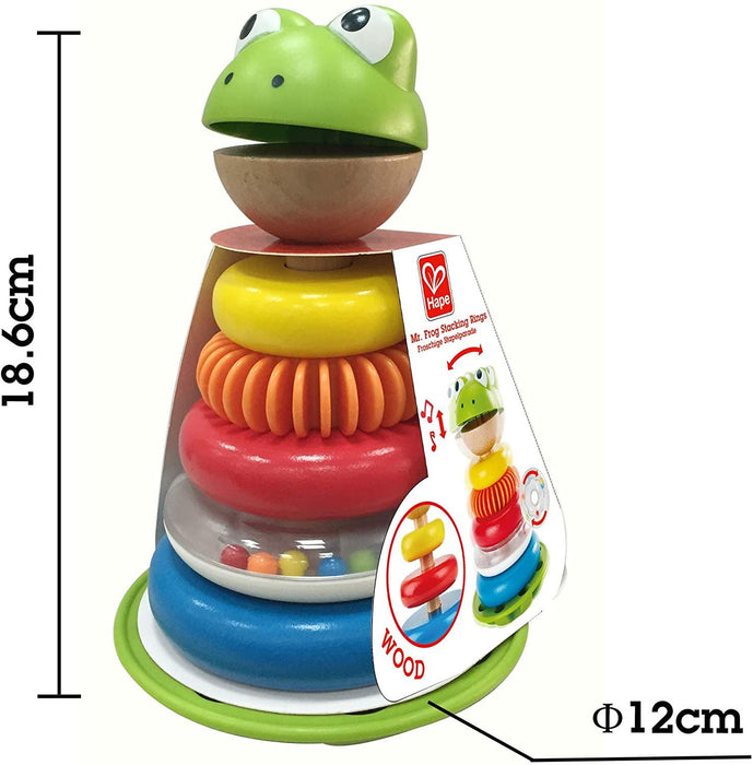 Hape - Mr. Frog Stacking Rings - Limolin 