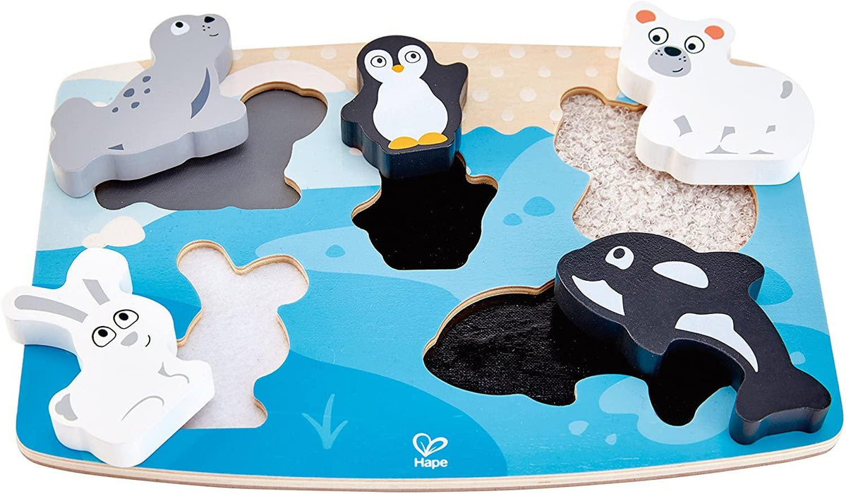 Hape - Polar Animal Tactile Puzzle - Limolin 