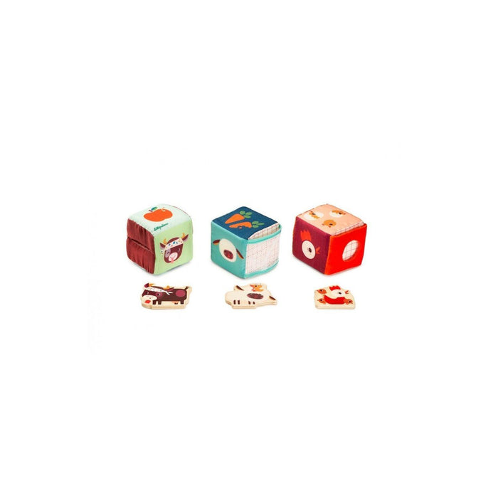 Janod - Farm - Hide - And - Seek Set of Cubes - Limolin 