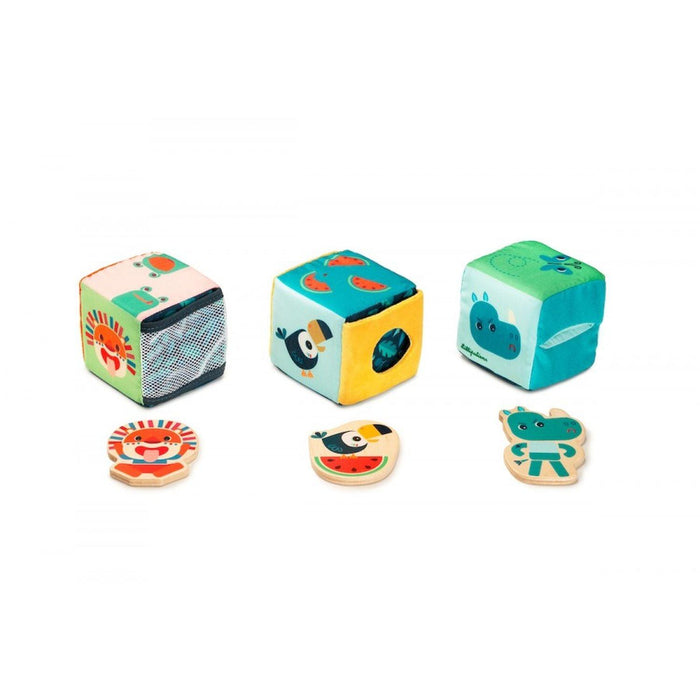 Janod - Jungle - Hide - And - Seek Set of Cubes - Limolin 