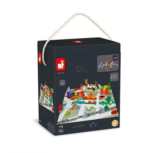 Janod - Kubix 60 Blocks Set & City(Mult) - Limolin 