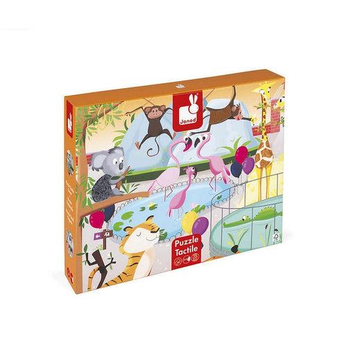 Janod - Tactile - A Day At The Zoo (20-Piece Puzzle) - Limolin 