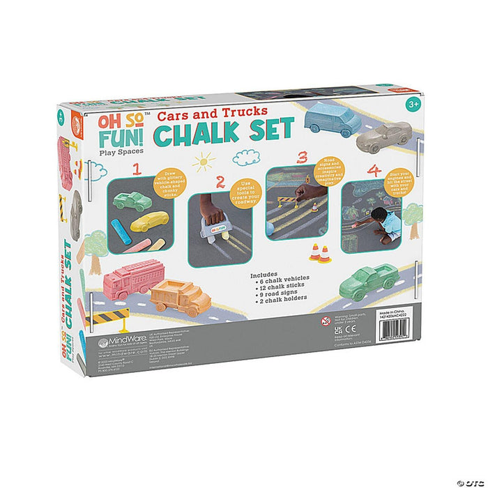 Mindware - Cars and Trucks Chalk Set Toy - Limolin 