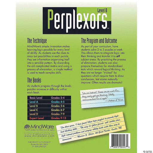 Mindware - Math Perplexors - Level B - Limolin 