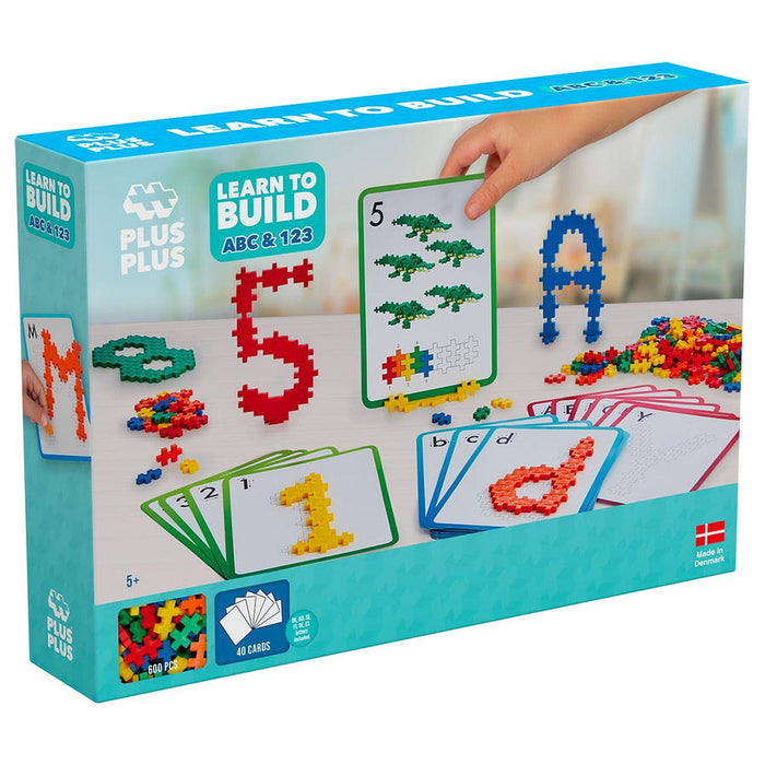 Plus-Plus - Learn To Build - Abc & 123 - 500Pc(Mult) - Limolin 