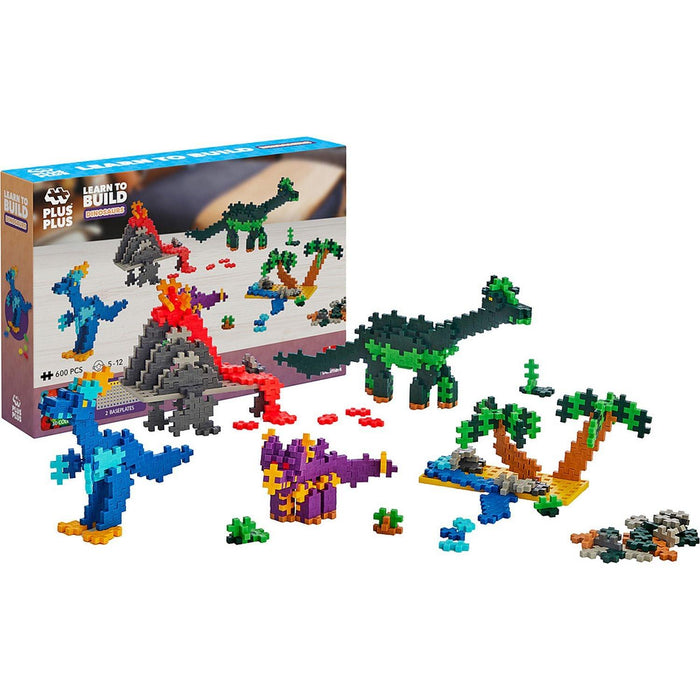 Plus-Plus - Learn To Build - Dinosaures - 500Pc (Mult) - Limolin 