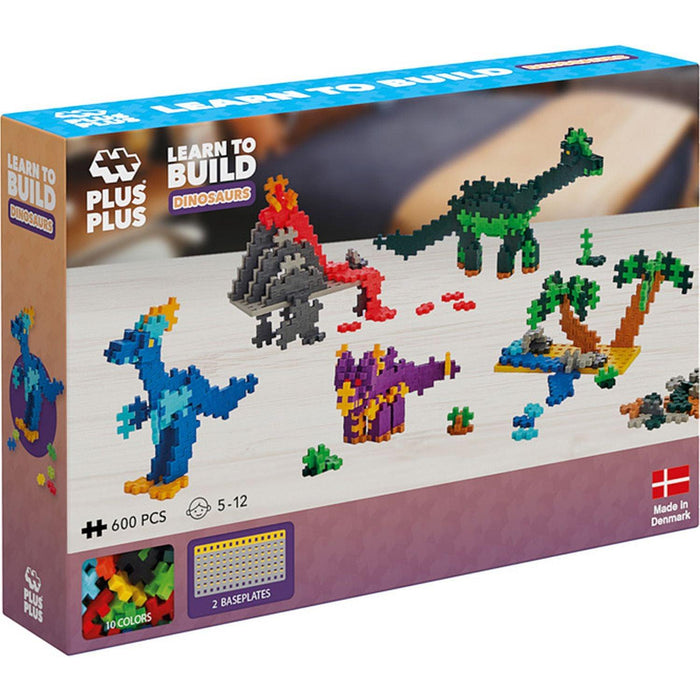 Plus-Plus - Learn To Build - Dinosaures - 500Pc (Mult) - Limolin 