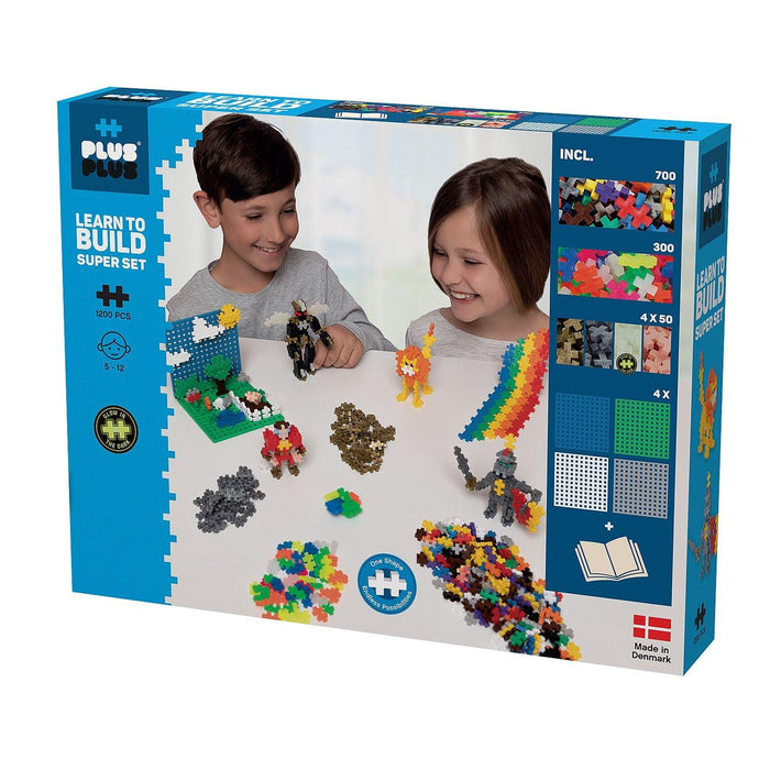 Plus-Plus - Learn To Build - Mega Set Basic - 1200Pc (Mult) - Limolin 