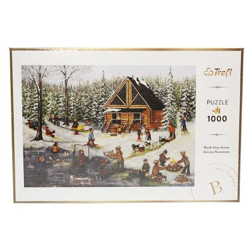 Trefl - Genest - Winter At The Log Cabin (1000-Piece Puzzle) - Limolin 