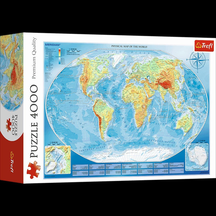 Trefl - Large Map Of The World (4000-Piece Puzzle) - Limolin 