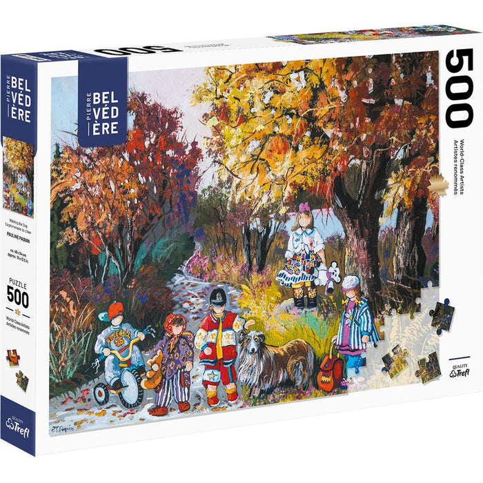 Trefl - P. Paquin Walking The Dog (500-Piece Puzzle) - Limolin 